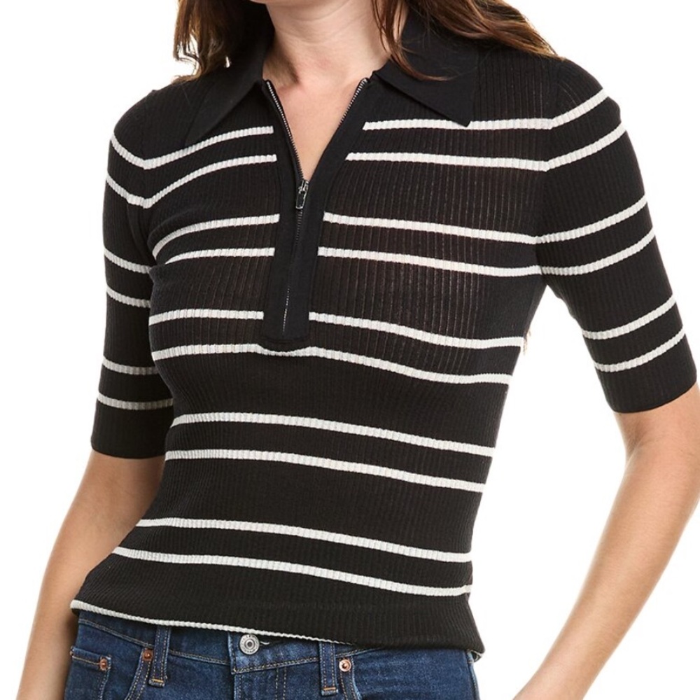 ALC Cooper Striped Fine Rib Top